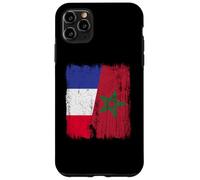Maillot Demi-Drapeau France marocain Patrimoine français Coque pour iPhone 11 Pro Max