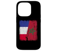 Maillot Demi-Drapeau France marocain Patrimoine français Coque pour iPhone 14 Pro