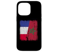 Maillot Demi-Drapeau France marocain Patrimoine français Coque pour iPhone 14 Pro Max