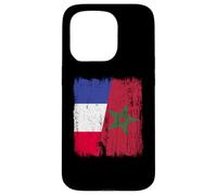 Maillot Demi-Drapeau France marocain Patrimoine français Coque pour iPhone 15 Pro