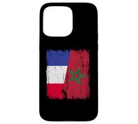 Maillot Demi-Drapeau France marocain Patrimoine français Coque pour iPhone 15 Pro Max