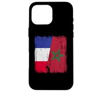 Maillot Demi-Drapeau France marocain Patrimoine français Coque pour iPhone 16 Pro Max