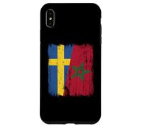 Maillot Demi-Drapeau suédois du Maroc Coque pour iPhone XS Max