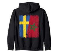 Maillot Demi-Drapeau suédois du Maroc Sweat à Capuche