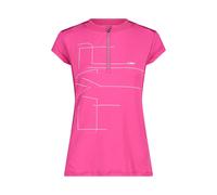 Cmp 31c7836 Half Zip Short Sleeve T-shirt Rose 2XS Femme