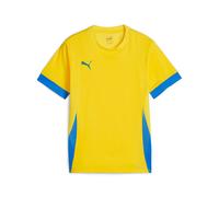 Puma Mixte Match Teamgoal Jr Maillot De Football, Jaune Plus Rapide - Noir Puma - Bleu Ignite, 152 EU