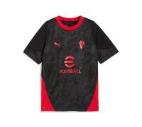 Puma Maillot d'entraînement AC Milan 25/26 Enfant et Adolescent Manches courtes Noir 11-12 ans