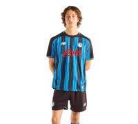 Atalanta BC Homme New Balance 26/27 Home Short Sleeve Jersey en Bleu/Noir, Polyester, Taille S