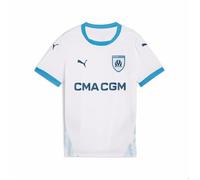 PUMA Maillot domicile Olympique de Marseille pour enfants 2024 2025, blanc, 11-12 ans