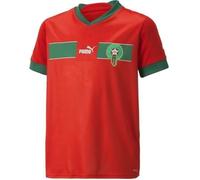Maillot domicile enfant - PUMA - Maroc 2022/23 - Rouge/vert - Respirant - Manches courtes 12 ans