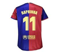 Maillot Domicile FC Barcelone Barça Raphinha 11 2024/2025 - Réplique Officielle sous Licence - Taille Adulte Grand