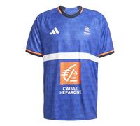 ADIDAS PERFORMANCE Maillot 'France Handball Replica' bleu / orange / blanc, Taille XS