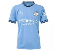 Puma Manchester City Fc 24/25 Home Short Sleeve T-shirt Bleu XS