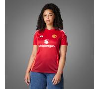 Adidas Manchester United Home Shirt 2024 2025 Womens Rouge 10 (S) Female