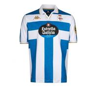 Maillot Domicile Officiel du RC Deportivo Homme Bleu (FR/ES, Alpha/Lettres, 3TG, Taille Normale, Taille Normale, Bleu)