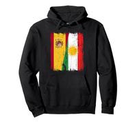 Maillot du Kurdistan d'Espagne Demi Drapeau Héritage Kurde Espagne Sweat à Capuche