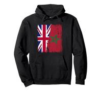Maillot du Patrimoine marocain Britannique Demi-Drapeau du Maroc Sweat à Capuche