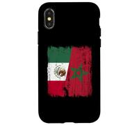 Maillot du Patrimoine marocain Mexicain Demi-Drapeau du Maroc Coque pour iPhone X/XS