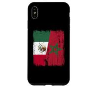 Maillot du Patrimoine marocain Mexicain Demi-Drapeau du Maroc Coque pour iPhone XS Max