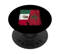 Maillot du Patrimoine marocain Mexicain Demi-Drapeau du Maroc PopSockets PopGrip Adhésif