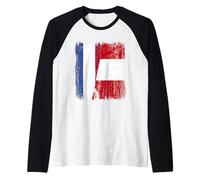 Maillot du Patrimoine péruvien des Pays-Bas avec Demi-Drapeau du Pérou Manche Raglan