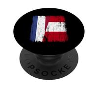 Maillot du Patrimoine péruvien des Pays-Bas avec Demi-Drapeau du Pérou PopSockets PopGrip Adhésif