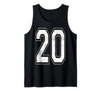 Maillot d'université numéro 20 Vieilli Joueur d'équipe Sportive Débardeur