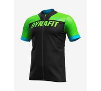 Maillot Dynafit Ride Full Zip manche courte vert - S