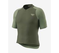 Maillot Dynafit Ride Light Half Zip manche courte vert olive - L