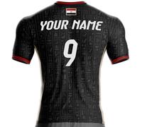 Maillot Egypte Football EG-115 Microfibre Confortable, Cadeau, avec Drapeau, Tshirt Foot (FR/ES, Alpha/Lettres, TG, Taille Normale, Taille Normale, + Personnalisation)