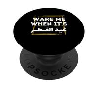 Maillot Eid Al-Fitr 2026 - Wake Me When It's Eid Al Fitr PopSockets PopGrip Adhésif