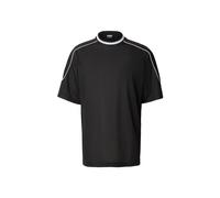 Urban Classics T-Shirt Oversize en Maille Piping pour Homme - T-Shirt Large en Maille Polyester - T-Shirt Sportif surdimensionné avec Passepoil contrasté