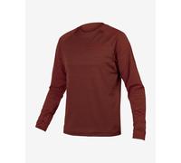 Maillot Endura Singletrack Fleece manches longues bordeaux - M