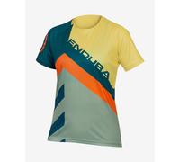 Maillot Endura SingleTrack Print Limited Edition manche courte turquoise multicolore femme - XS