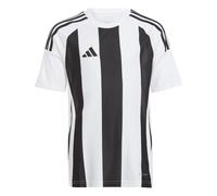 adidas Unisex Kinder Striped 24 Jersey Kids, White/Black, 9-10 Years