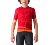 Maillot Castelli Aero manche courte rouge vif orange enfant - 10