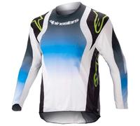 maillot enfant alpinestars youth racer push - bleu / blanc M