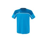 Erima Change by Fonctionnel T-Shirt, Curaçao/Mykonos/Blanc, 8-9 Ans Mixte Enfant