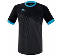 Erima Mantoue Maillot, Noir/Cyan, 8-9 Ans Mixte