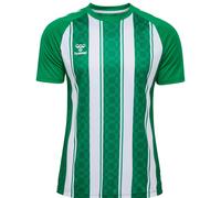 Hummel Match Striped Short Sleeve T-shirt Vert 116 cm Enfants