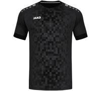 JAKO - Maillot Pixel (Manches Courtes), Mixte Enfant, Noir, 128