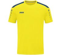 JAKO - Maillot Power (Manches Courtes), Mixte Enfant, Citro/Royale, 128