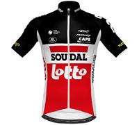 Maillot enfant LOTTO SOUDAL Aero 2021 noir/rouge M