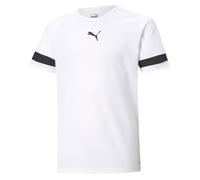 PUMA teamRISE Jersey Jr, Mixte enfant, Puma Blanc- Puma Noir- Puma Blanc, 140