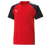 PUMA Garçon Team Pacer T-Shirt, Rouge/Noir/Blanc, 128 EU