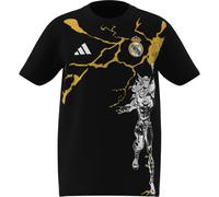 ADIDAS PERFORMANCE T-Shirt fonctionnel 'Real Madrid Avengers' jaune / gris foncé / noir / blanc, Taille 152