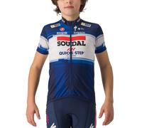 Castelli Soudal Quick-step 2023 Short Sleeve Jersey Bleu 6 Years Garçons,Filles Dark Blue / White
