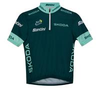Santini Tour De France Official Best Sprinter Short Sleeve Jersey Vert 5 Years Enfants