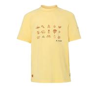 Vaude Solaro Iii Short Sleeve T-shirt Jaune 110-116 cm Garçon