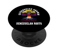 Maillot Équateur avec racines vénézuéliennes cultivées par l'Équateur PopSockets PopGrip Adhésif